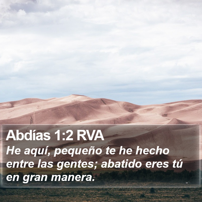 Abdías 1:2 RVA Bible Study