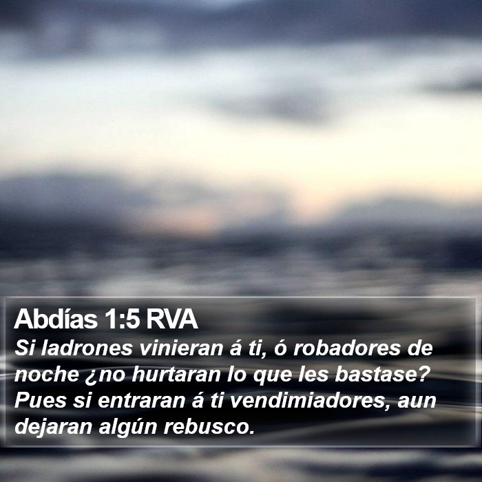 Abdías 1:5 RVA Bible Study