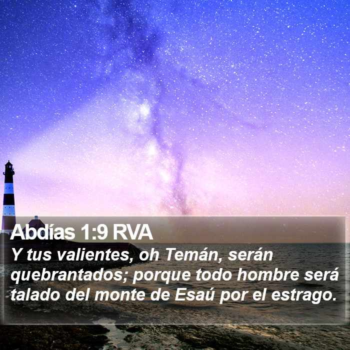 Abdías 1:9 RVA Bible Study