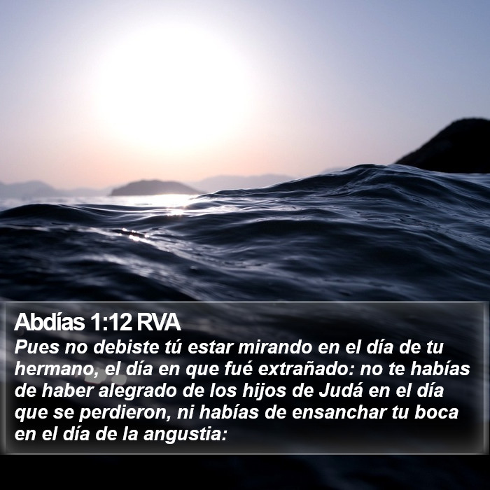 Abdías 1:12 RVA Bible Study