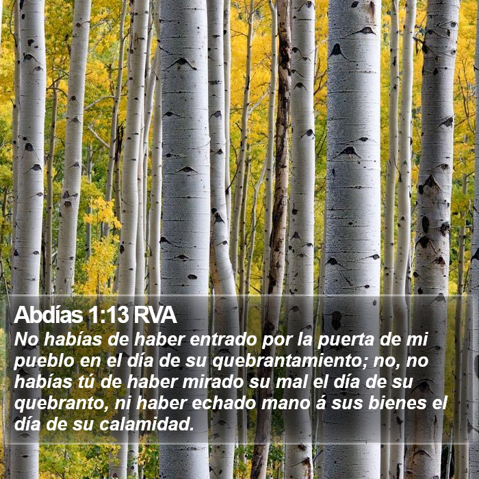 Abdías 1:13 RVA Bible Study