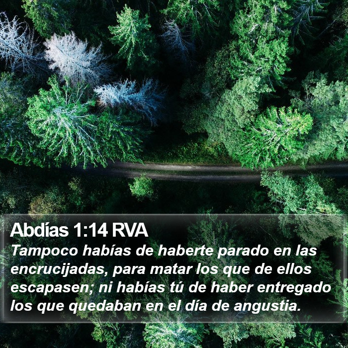 Abdías 1:14 RVA Bible Study