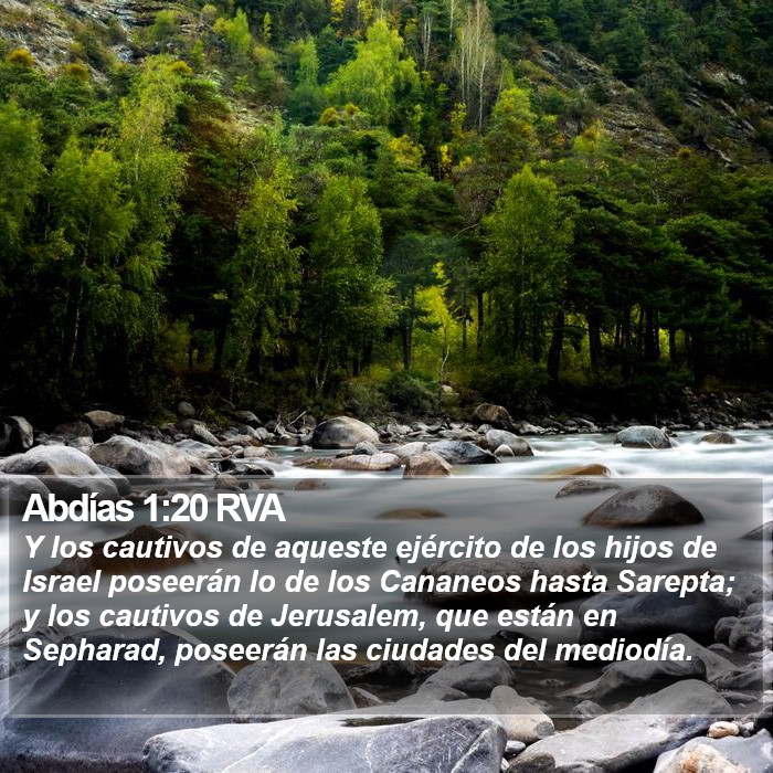 Abdías 1:20 RVA Bible Study