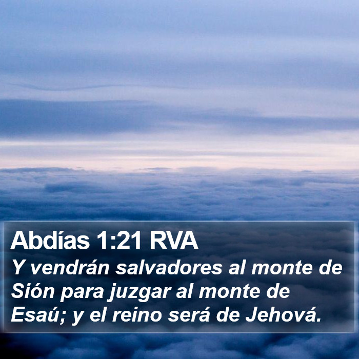 Abdías 1:21 RVA Bible Study