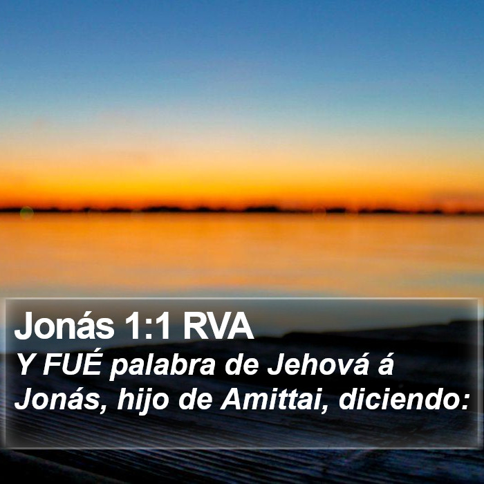 Jonás 1:1 RVA Bible Study