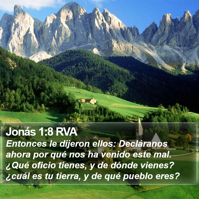 Jonás 1:8 RVA Bible Study