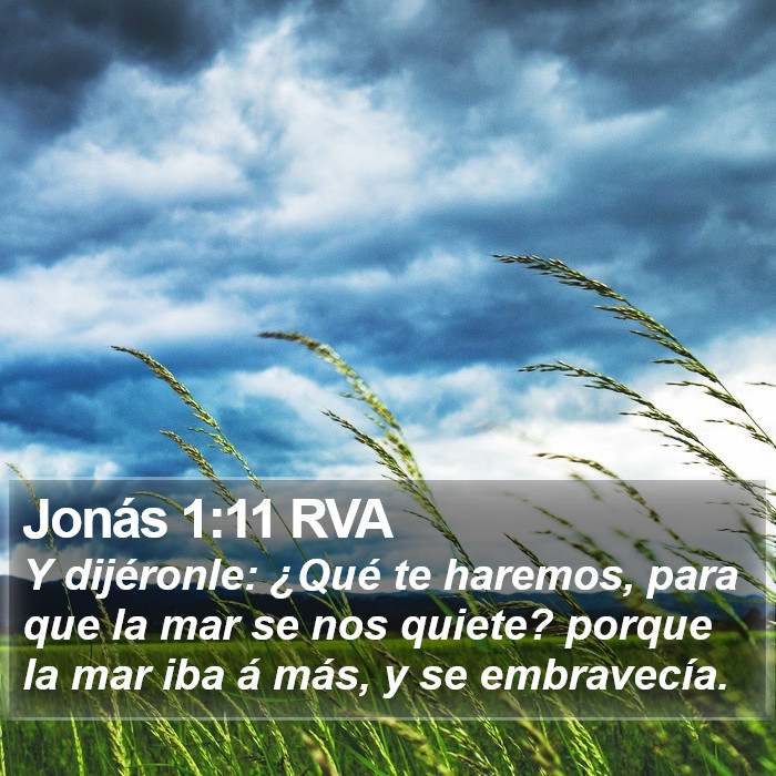 Jonás 1:11 RVA Bible Study