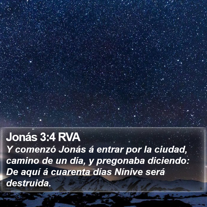 Jonás 3:4 RVA Bible Study