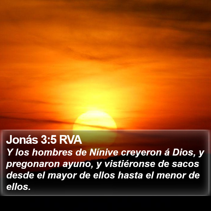 Jonás 3:5 RVA Bible Study