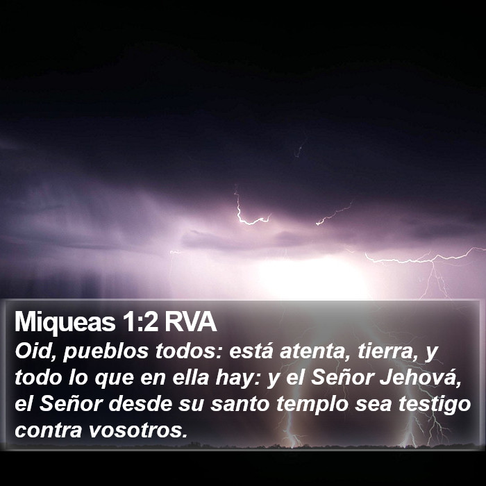 Miqueas 1:2 RVA Bible Study