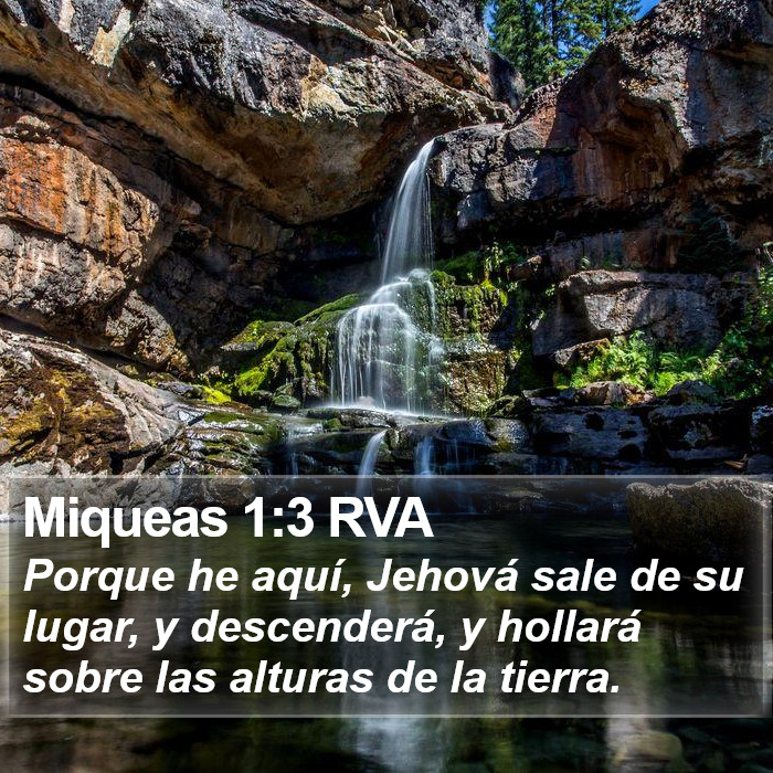 Miqueas 1:3 RVA Bible Study