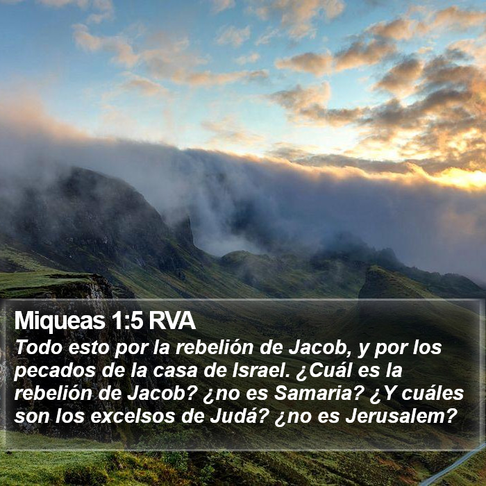 Miqueas 1:5 RVA Bible Study