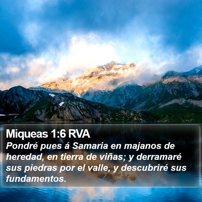 Miqueas 1:6 RVA Bible Study