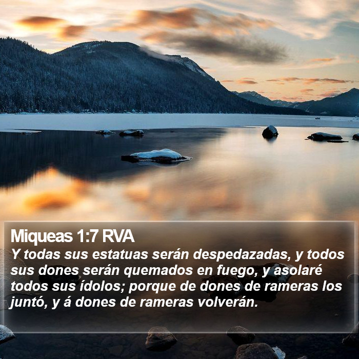 Miqueas 1:7 RVA Bible Study