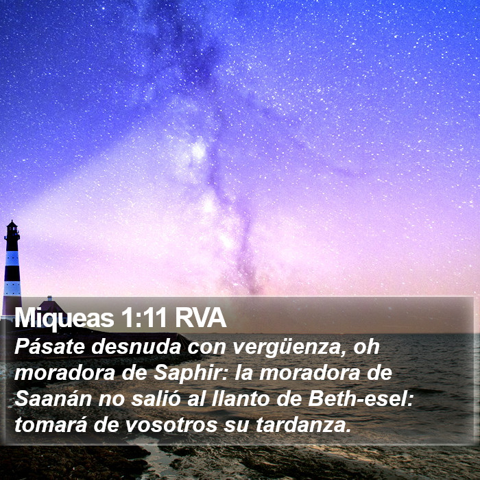 Miqueas 1:11 RVA Bible Study