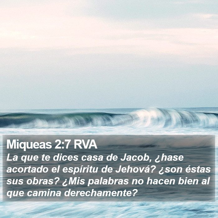 Miqueas 2:7 RVA Bible Study