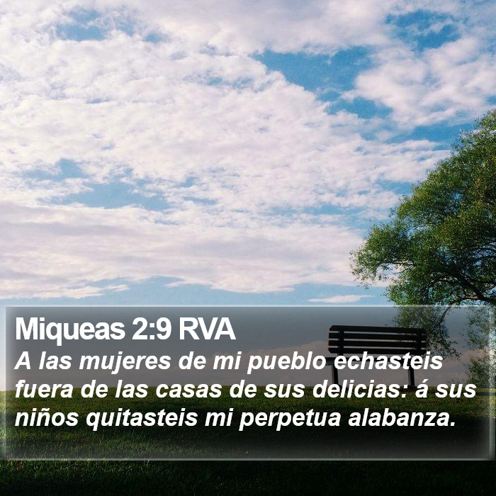 Miqueas 2:9 RVA Bible Study