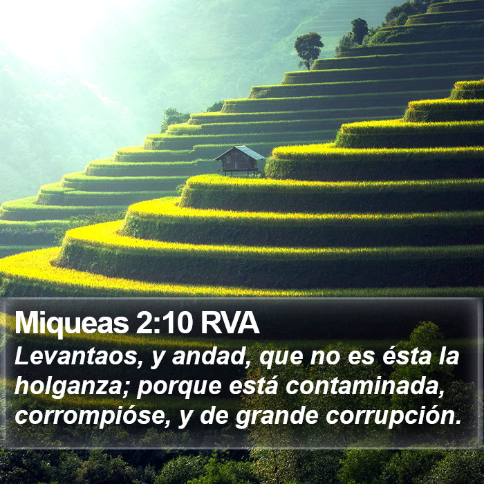 Miqueas 2:10 RVA Bible Study