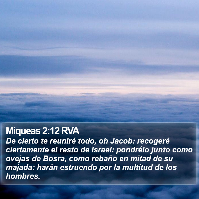 Miqueas 2:12 RVA Bible Study