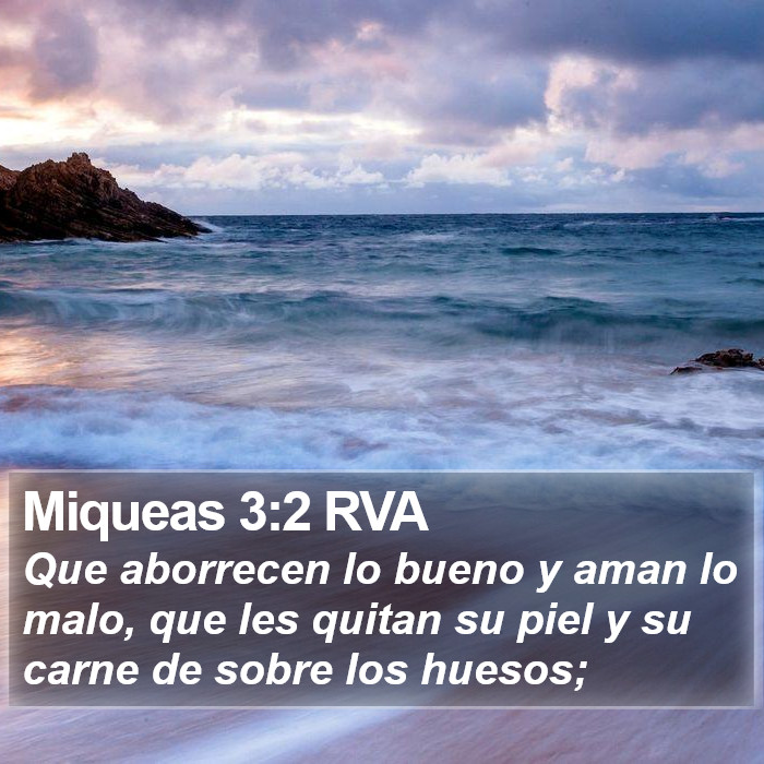 Miqueas 3:2 RVA Bible Study