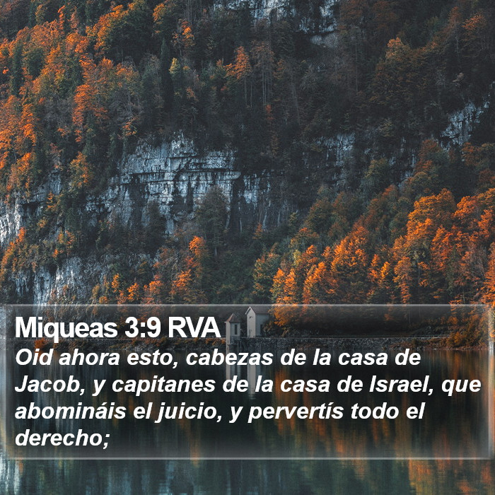 Miqueas 3:9 RVA Bible Study