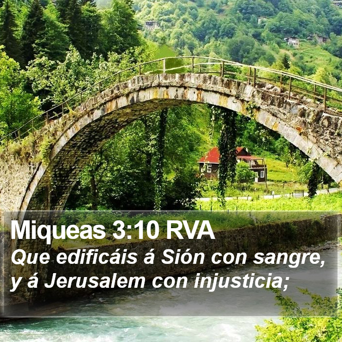 Miqueas 3:10 RVA Bible Study