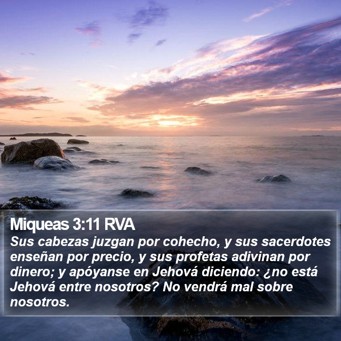 Miqueas 3:11 RVA Bible Study