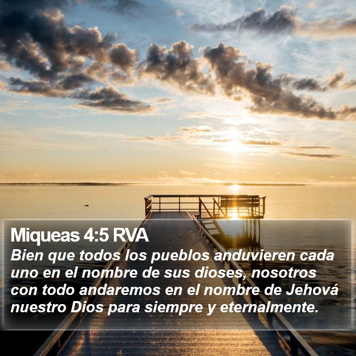 Miqueas 4:5 RVA Bible Study