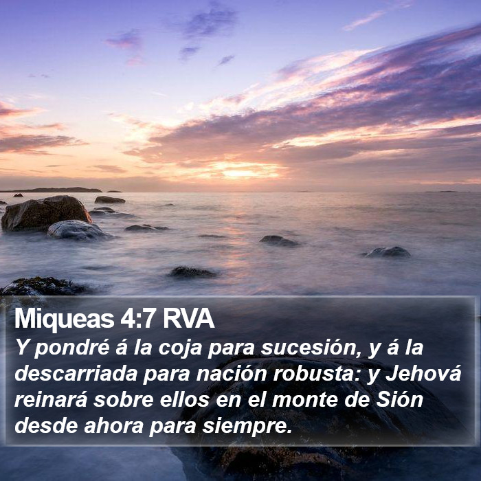 Miqueas 4:7 RVA Bible Study