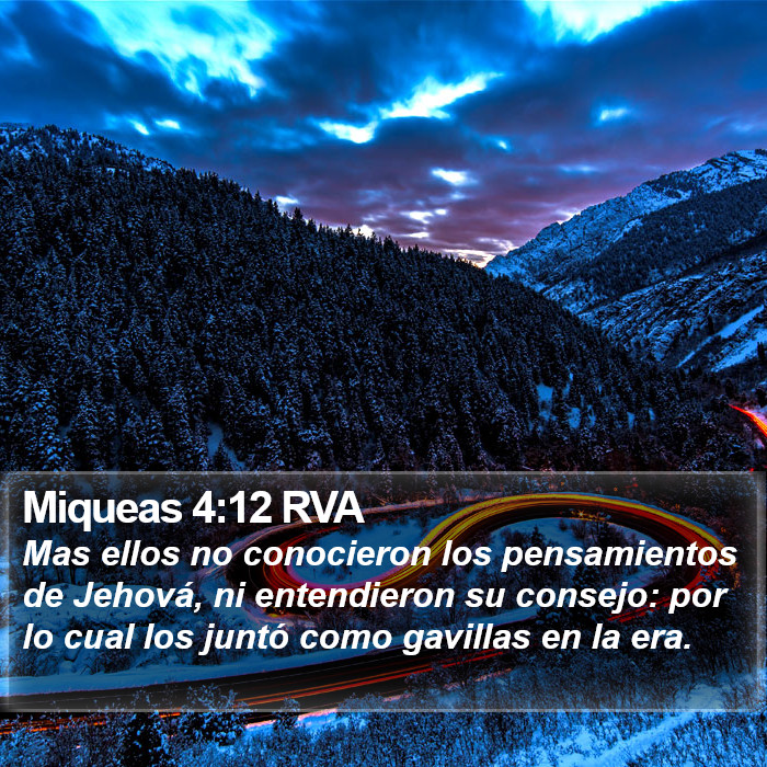 Miqueas 4:12 RVA Bible Study