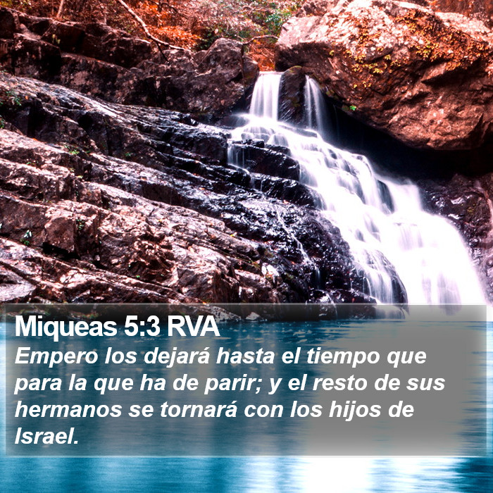 Miqueas 5:3 RVA Bible Study