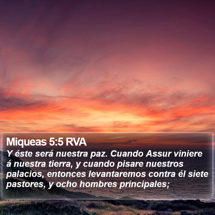 Miqueas 5:5 RVA Bible Study