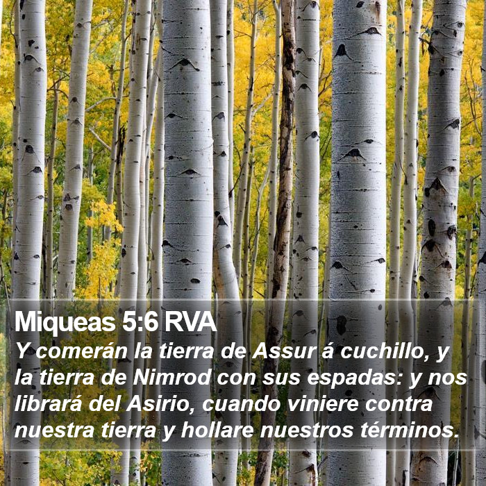 Miqueas 5:6 RVA Bible Study