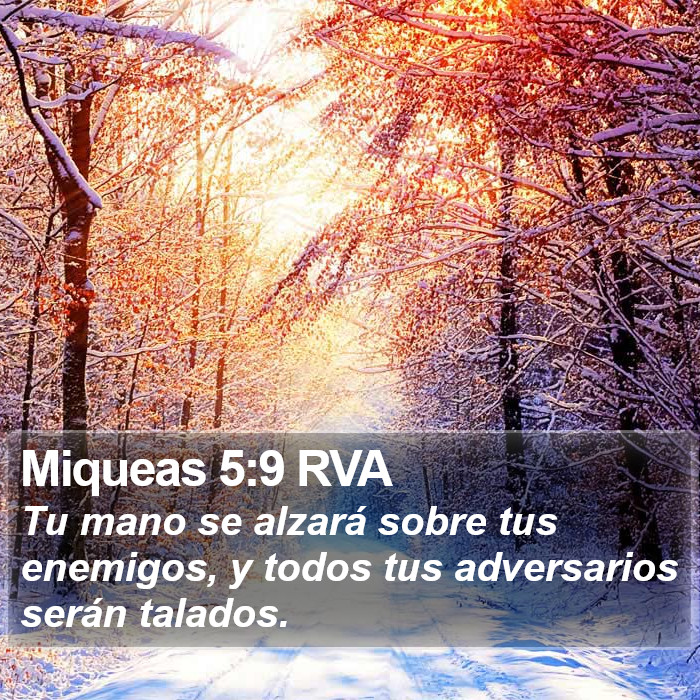 Miqueas 5:9 RVA Bible Study