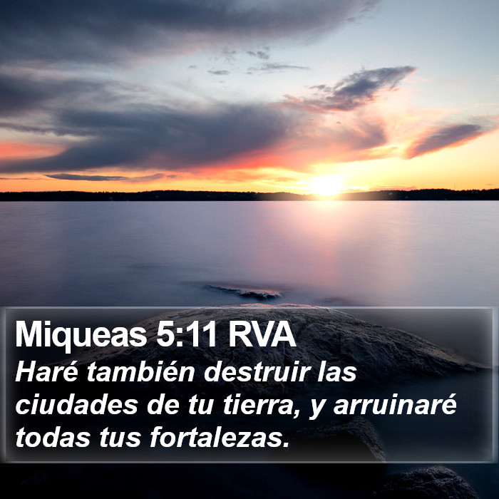 Miqueas 5:11 RVA Bible Study