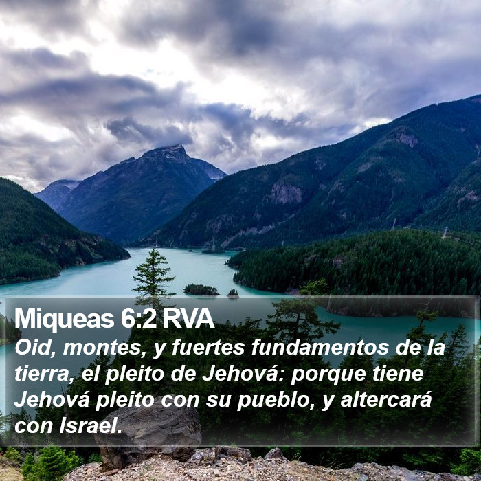 Miqueas 6:2 RVA Bible Study