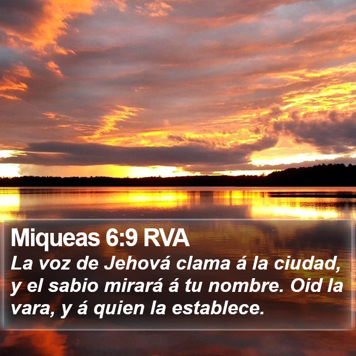 Miqueas 6:9 RVA Bible Study