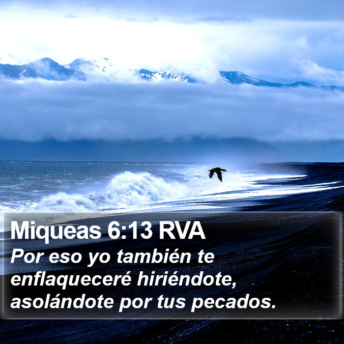 Miqueas 6:13 RVA Bible Study