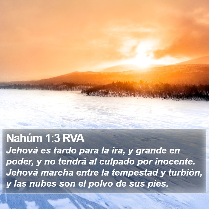 Nahúm 1:3 RVA Bible Study