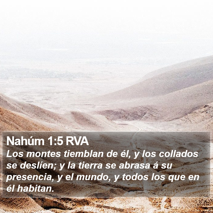 Nahúm 1:5 RVA Bible Study