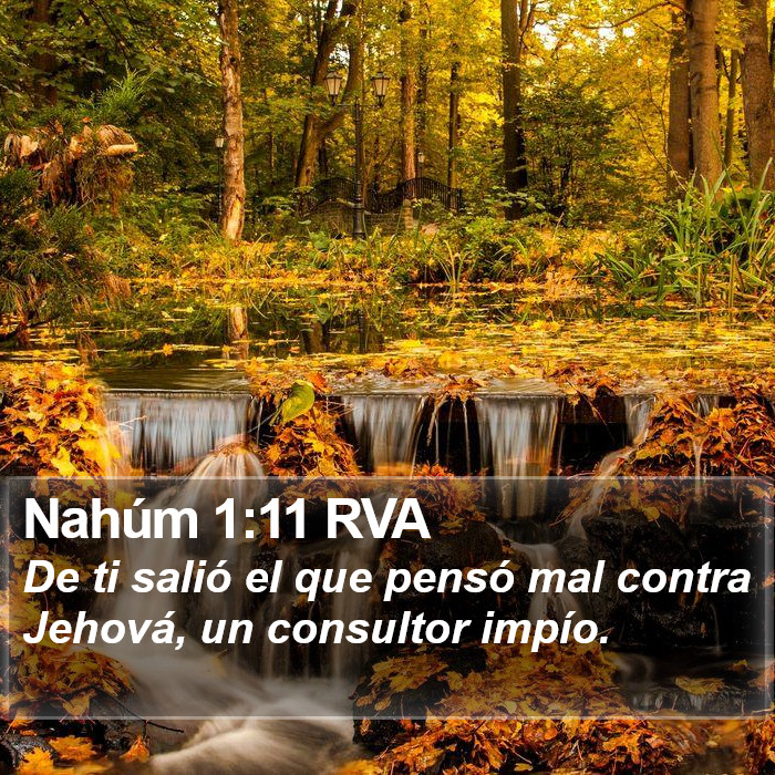 Nahúm 1:11 RVA Bible Study