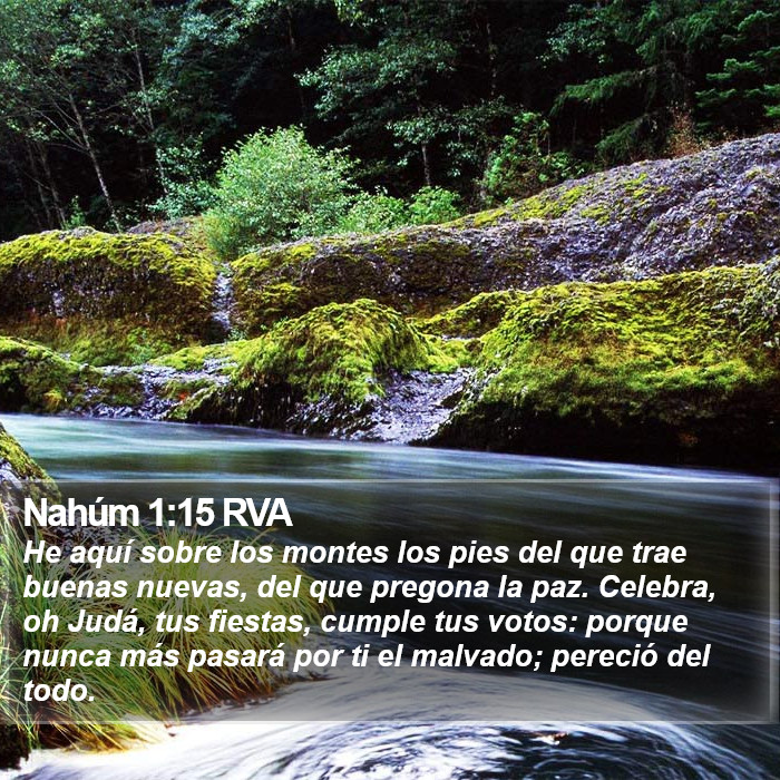 Nahúm 1:15 RVA Bible Study