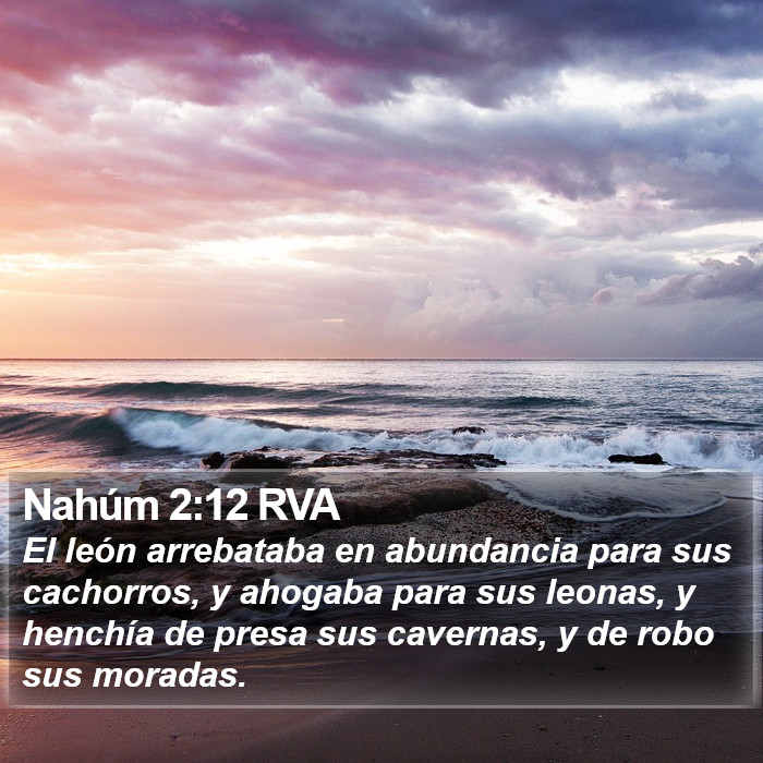 Nahúm 2:12 RVA Bible Study