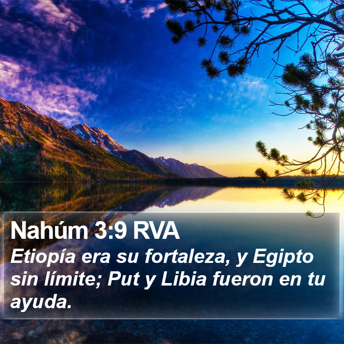 Nahúm 3:9 RVA Bible Study