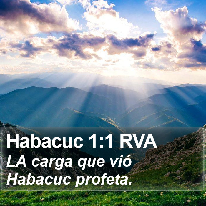 Habacuc 1:1 RVA Bible Study