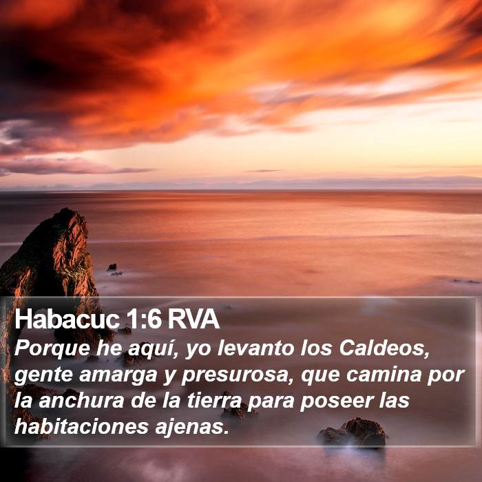 Habacuc 1:6 RVA Bible Study