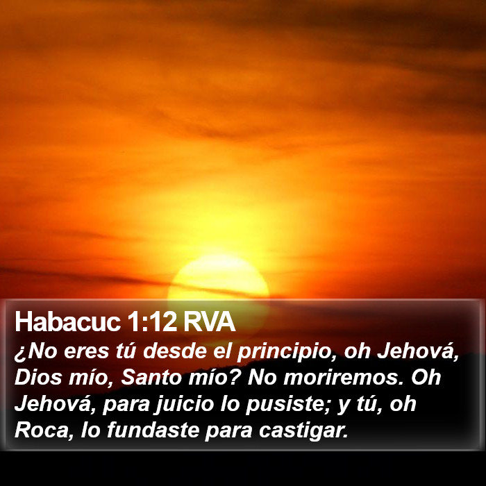 Habacuc 1:12 RVA Bible Study