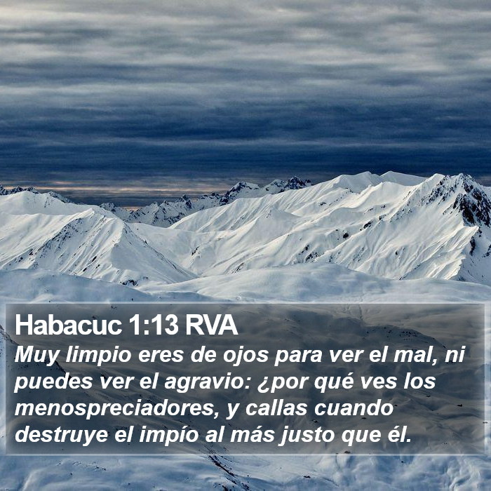 Habacuc 1:13 RVA Bible Study