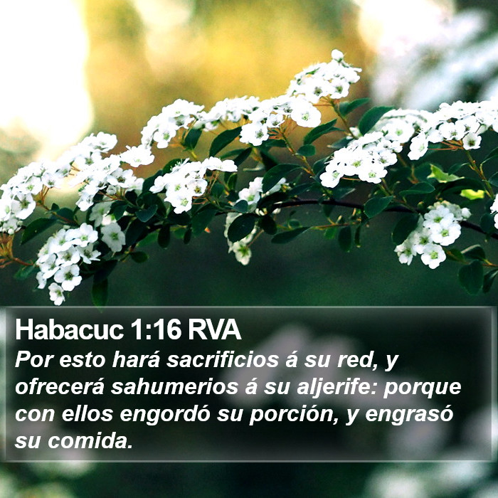 Habacuc 1:16 RVA Bible Study