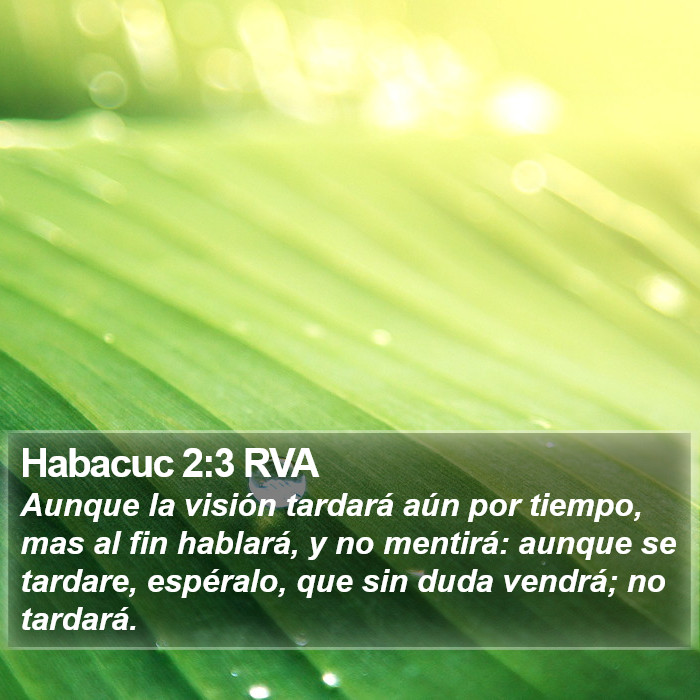 Habacuc 2:3 RVA Bible Study